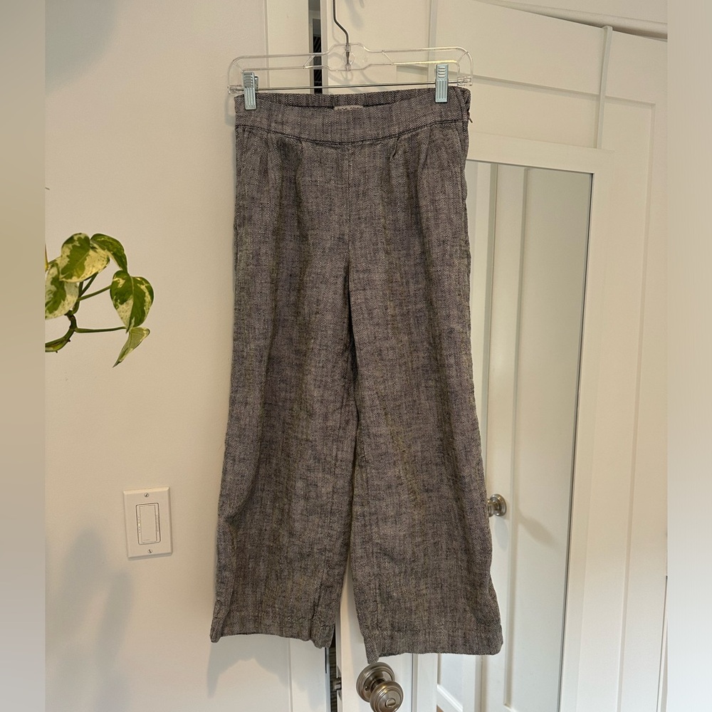 Rachel Comey - Gray Linen and Cotton High-Rise Wide-Leg Pants